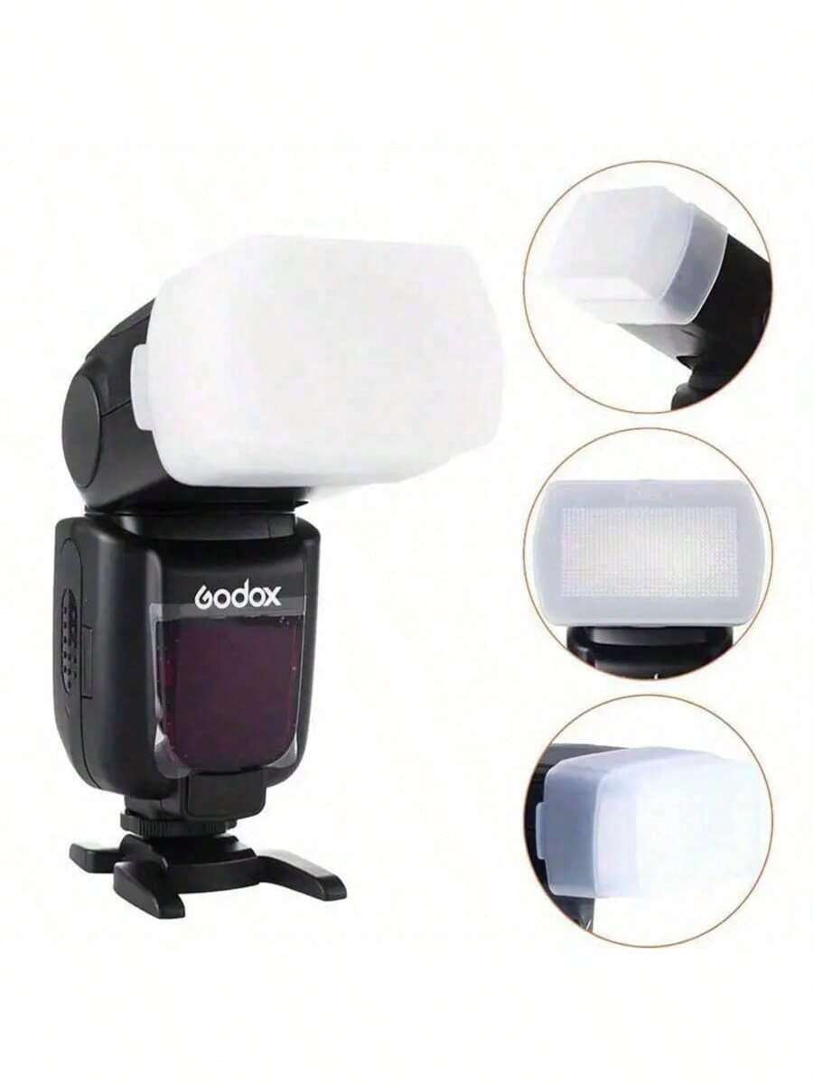 Softbox For Godox V860II, V850II, TT685, TT600 Flash Units - High-Strength ABS Material, Battery-Free, Compatible With Sony, And 580EX - Improves Photo Quality.