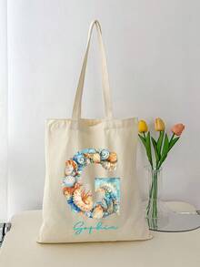 Túi đeo vai in tên theo phong cách thời trang A-Z chủ đề đại dương, túi xách tay, túi tote tối giản dung tích lớn, túi đựng đồ dùng cá nhân tiện dụng, túi mua sắm đa năng, túi du lịch đi biển, túi đựng đồ ăn trưa, thích hợp cho dã ngoại, tiệc tùng, đám cưới, sử dụng hàng ngày, sinh nhật, tựu trường, ngày lễ, món quà tuyệt vời cho phụ nữ, mẹ, giáo viên, bạn bè, phù dâu, túi dung tích lớn, sinh viên, ngày Valentine, túi đựng đồ bơi. - Nhiều màu - Xem 5