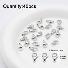 40件套项链、耳环、珠宝配件 - 搭扣、不锈钢、珠宝制作组件、DIY珠宝零件 - diy - 查看 17