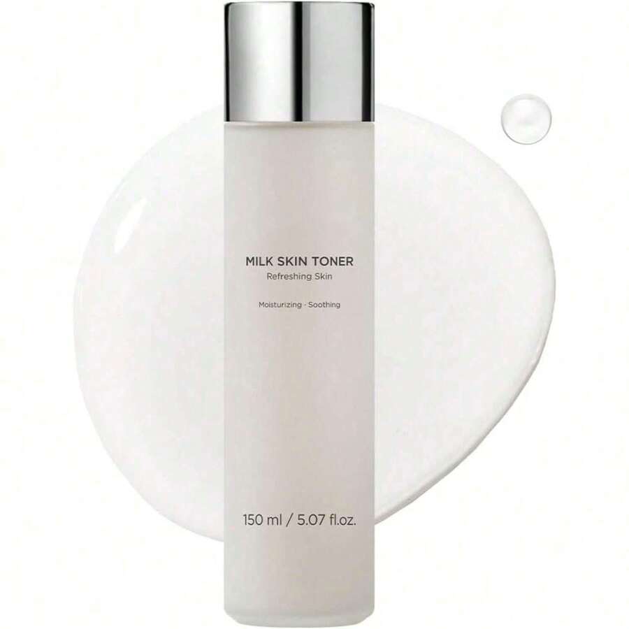 Milk Skin Rice Toner - Deep Moisturizing, Hydrating And Refreshing For Face, Niacinamide, Ceramide, Rice Bran Extract, Nature-Oriented Ingredients, Korean Skin Care, Vegan, 150ml / 5.07 Fl.Oz. - 白色 - 查看 1