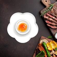 Plum Blossom Egg Cup, Plum Blossom Egg Holder, Creative Mini Tableware, Cute Breakfast Egg Plate - Multicolor - View 6