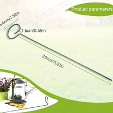 1pc/6pcs Metal Plant Cages And Stands, Single Stem Garden Plant Stakes, Suitable For Tomatoes, Orchids, Peonies, Roses - Durable Garden Plant Stakes - A-green - View 7