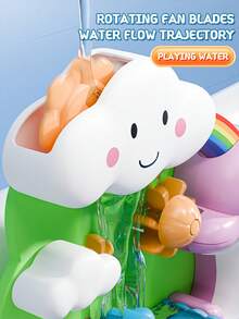 1pc Durable Interactive Colorful Baby Bath Toy, Suitable For 1-3 Years Old, Newborn Bathing Toy, Cute Dolphin Shape With 3 Strong Suction Cups - Multicolor - View 7
