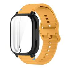 Protector Case+Silicone Strap Compatible With Xiaomi Watch 5 Active/5 Lite Full Cover Screen TPU Soft Shell And Breathable Sport Band - ساعة ريدمي 5 لايت - مشاهدة 20