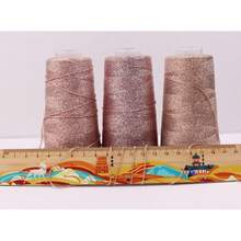50g Gold & Silver Metallic Hollow Yarn, Handmade Knitting Yarn For DIY - Multicolor - View 6