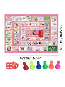 Adult Drinking Board Game, Fun Interactive Drinking Party Game, Suitable For Game Night, Birthday Party, Family Gathering Or Any Occasion, 21+ Years Old, 2-8 Players - Multicolor - View 7