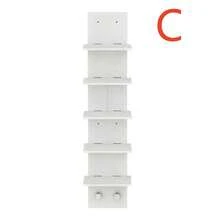 3/5 Tier Wall Shelf Unit, Decorative Wall Mount Vertical Shelving, Versatile Storage & Display, Floating Storage Home Decor Organizer Tall Tower Design Utility Shelf For Bedroom Bathroom Living Room - 混合色 - 查看 15