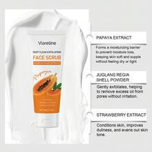 100g Deep Cleansing Exfoliating Paste - With Plant Extracts - Improves Skin Texture - Fresh & Comfortable - White - View 6