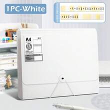 A4 File Folder 13 Layers Large Capacity File Bag Waterproof Test Paper Storage Booklet Stretch Buckle Design Document Organizer - Single Piece - View 11