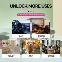 1pc Long-Lasting Fragrant Fiber Block Solid Air Freshener, Suitable For Car, Home, Closet, Bathroom, Bedroom, Office, Natural Scents Like Vanilla, Cherry, Lavender, Strawberry, Coconut, Suitable For Men And Women, Suitable For Party, Birthday, Christmas - Multicolor - View 4