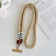 一套创意四股编织绳腕带，适用于手机、车钥匙、挂绳、腕包、通用手机壳 - 彩色 - 查看 4