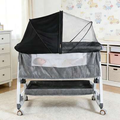 1 chiếc màn chống muỗi cho trẻ sơ sinh, màn chống muỗi dạng nôi, màn chống muỗi đa năng kết hợp tiện dụng cho trẻ sơ sinh, màn chống muỗi nhiều mục đích cho trẻ sơ sinh.