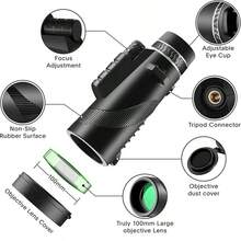 Bộ kính viễn vọng một mắt chuyên nghiệp, thích hợp làm quà tặng cho bạn trai. - màu đen - Xem 4