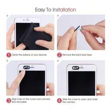 3pcs Webcam Cover Slide - Cute Panda Webcam Cover Suitable For Laptop, Tablet, Computer, Smartphone, Protect Your Privacy And Security, Strong Adhesive - Multicolor - View 5