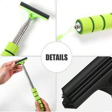 Side Mirror Squeegee,Car Mirror Squeegee,Retractable Car Rearview Mirror Wiper,Portable Car Cleaning Tool For Rainy Foggy Weather,Universal Car 1pcs - Pink - View 4