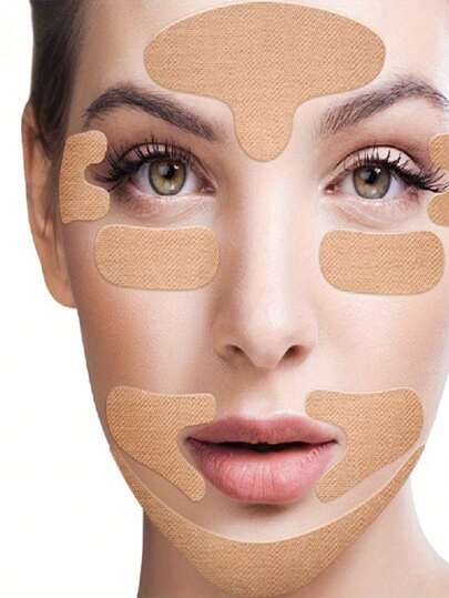 4pcs Facial Lifting Patch Set, Portable Instant Skin Firming, Suitable For Various Skin Types, Unisex, For Face Lifting