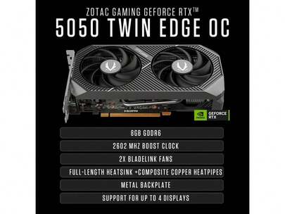 ZOTAC GAMING MEK Series Gaming PCs - NVIDIA GeForce RTX 5050, AMD Ryzen 5 5500 4.2GHz, 16GB RGB DDR4, 1TB NVME M.2 SSD, 650W 80+ GOLD PSU, WiFi 6E, Windows 11 Home