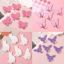 Pink Butterfly Wall Hooks, No Drilling Needed, Ideal For Girls' Room Decor, Minimalist Style. Perfect For Hanging Keychains, Coats, Towels, Hats, Jewelry, Umbrellas, Etc. Suitable For Living Room, Bedroom, Office. Great Gift For Birthday, Graduation. - Pink - View 5