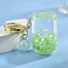 1pc Acrylic Glowing Liquid Bubble Bead Bottle, Innovative Creative Bubble Bottle, Unique Cute Gift & Accessory, Available In Multiple Colors With Flowing Effect, Suitable For Bag, Keychain, Pendant - Aluminum Can - View 8