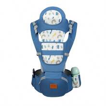 4-In-1 Baby Carrier Waist Stool, Lightweight Multifunctional Infant Carrier For Outdoor Use, All Seasons - Royal Blue - View 12