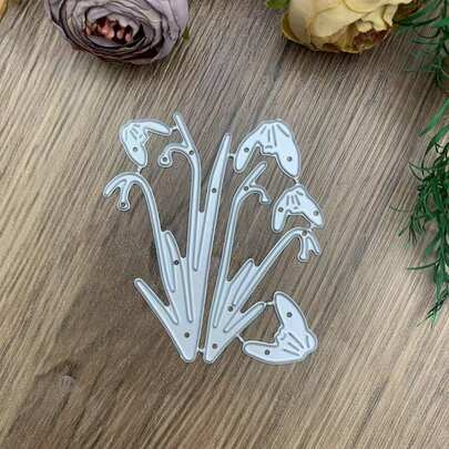 Metal Cutting Dies/Templates With Floral Leaf Designs, Suitable For DIY Scrapbooking, Decorative Relief, And Handcraft Cutting