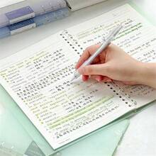 1本A5/B5三环活页笔记本，可拆卸活页本，高品质笔记本/记事本，适用于学生和办公用途 - 彩色 - 查看 6