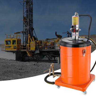 Grease Pump Air Operated Grease Pump 40L With 3.88 M Hose Grease Bucket