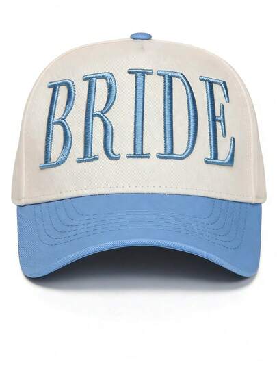 1顶男女通用字母3D刺绣棒球帽，防晒，适合节日、卡车司机等场合，休闲百搭大Logo街头刺绣帽