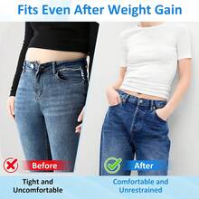 28 chiếc miếng nối dài cúc quần jean, miếng nối dài eo quần jean, miếng nối dài cúc quần cho nam và nữ, miếng nối dài eo không đường may 1-1,8 inch, phụ kiện unisex. - Nhiều màu - Xem 4