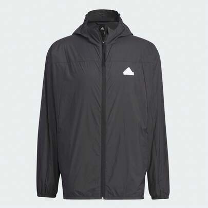 Adidas Men's Lightweight Casual Hooded Windbreaker Jacket, Spring/Summer