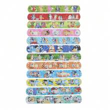 Bluey 1套/12件 新款热销卡通动漫布鲁多图案PVC爸爸戒指手链派对爸爸戒指玩具狗狗主题小礼盒套装生日礼物新年礼物 - 彩色 - 查看 2