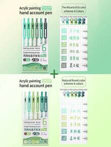 1pc Blue Fruit Click Pen, 90/72/54/36/18/12/6 Color Options, Retractable Acrylic Drawing Pens For Journaling, Full Color Set, 0.7mm Large Capacity Highlighter Pens, Back To School - Drawing Journal - View 33