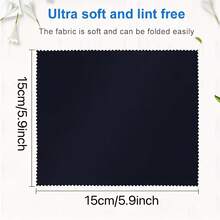 6 High-Quality Microfiber Cleaning Cloths - Perfect For Professional Eyeglass Cleaning And Electronic Device Maintenance.Suitable For Lenses, Screens, Monitors, Camera Lenses, And Car Detailing.Reusable, Soft, And Streak-Free Cleaning Cloth - 6 cái - Xem 4
