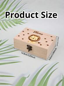 Custom Name Animal Memory Box, Cute Cartoon Style Keepsake Storage Box For Bedroom Shelf Desk Decor And Memory Collection, Personalized Name Keepsake Gift For Birthday Family Surprise, Sweet Home Decoration And Treasure Organizer, Customized Memory Box Gift Idea, Customizable Keepsake Storage Box - Style C - View 2