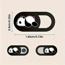 3pcs Webcam Cover Slide - Cute Panda Webcam Cover Suitable For Laptop, Tablet, Computer, Smartphone, Protect Your Privacy And Security, Strong Adhesive - Multicolor - View 2