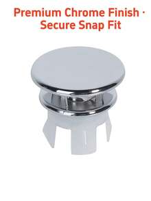 Universal Bathroom Sink Overflow Hole Cover, Round Anti-Leak Anti-Clogging Sink Overflow Hole Decorative Cover - Silver - View 4