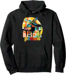 Piano Compatible - Musician And Pianist Hoodie - Blue - View 7