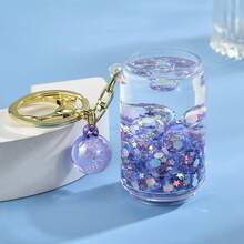 1pc Acrylic Glowing Liquid Bubble Bead Bottle, Innovative Creative Bubble Bottle, Unique Cute Gift & Accessory, Available In Multiple Colors With Flowing Effect, Suitable For Bag, Keychain, Pendant - Aluminum Can - View 7