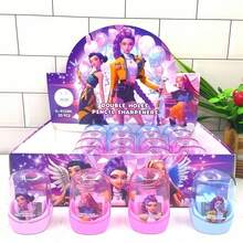 4pcs K-Pop Style Witch Pencil Sharpeners, Small Transparent Pencil Sharpeners, Prizes (Random Styles) - Multicolor - View 1