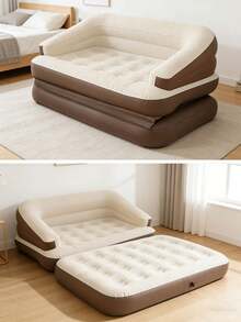 Sofá cama inflable 4 en 1, adecuado para sala de estar, hogar, patio trasero, jardín, camping, viajes a la playa y fiestas. Sofá plegable portátil, aplicable para temporada de bodas, bodas al aire libre, festivales, festivales de cerveza, regalos. - Multicolor - Ver 4