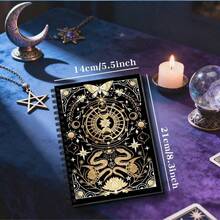 DANPERJI 1pc 5.5x8.3 Inch Tarot-Themed Creative Notebook: A Dual-Snake Tarot Multifunctional Notebook For Mysticism Enthusiasts To Write, Doodle, And Collect Inspiration, With Independent Tarot Pages. - A5 - View 5