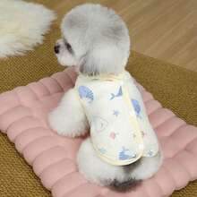 Pet Dog Cat Clothes Spring Summer Cotton Mesh Vest, Breathable Anti-Shedding Backless Vest For Teddy/Poodle In Summer - Multicolor - View 4