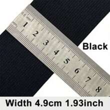1卷黑白相间的松紧带，宽度0.8/1.2/1.5/2英寸，厚度0.05英寸，适用于缝制腰带、裤子、服装、DIY工艺品，高弹性且经久耐用。 - 五彩繽紛 - 查看 9