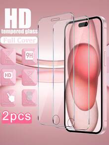 2pcs - Tempered Glass Screen Protector, Compatible With IPhone 18Promax/18Pro/15/15 Plus/17 Pro Max/17/16 Pro Max/14/13/12/11/XS Max, Suitable For Daily, Office And Home Use, Waterproof, Shockproof, Scratch-Resistant, Anti-Fingerprint, Provides Full Coverage. - Clear - View 11