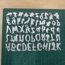 26pcs Uppercase Letter Metal Cutting Dies, Card Making Alphabet Mold Template, Scrapbooking DIY Etching Craft Tool - Silver-white - View 6