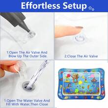 1pc Children's Educational Toy, Water Mat Baby Toy, Inflatable Play Mat, Interesting Early Development Activity Play Center - Multicolor - View 5