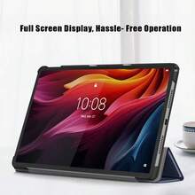 超薄轻巧平板电脑保护套，带三折支架和睡眠/唤醒功能。兼容机型：小新Pad 11 2025/One 2025（8.7英寸）/Tab 11 2025（11英寸）/小新Pad Pro 2024/2025（12.7英寸）/K9/M11/M8 Gen 4（8英寸 MTK）/M10 Plus（Gen 3）/P12（12.7英寸）/M9（9英寸 MTK）/P11（第二代）11.5英寸/M10 HD（X306X/X306F），简约商务风格 - 藏蓝色 - 查看 4