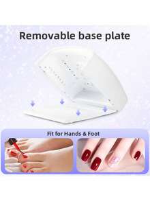 Rechargeable UV LED Nail Lamp, Cordless Nail Dryer For Gel Polish, Professional Nail Art Tools For Home And Salon Use - View 6