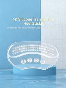 Soft Silicone Anti-Friction Heel Cushion Pads, Suitable For Women's High Heels, Women's Shoes, Men's Sneakers, Men's Dress Shoes, Daily Wear, Back To School, Women's Boots Accessory, Outdoor, Sports, Travel, Home, Office, School, Holiday Gifts - A-transparent - View 8