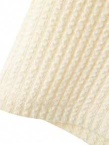 Tucano Men's Beige Ribbed Knit Sweater Vest Old Money Style Casual Business Sleeveless Top With Notch Neck For Office & Smart Casual Layering - Apricot - View 10